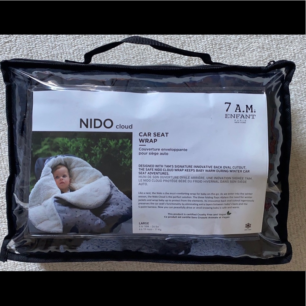 7AM Enfant large Nido Cloud in Black